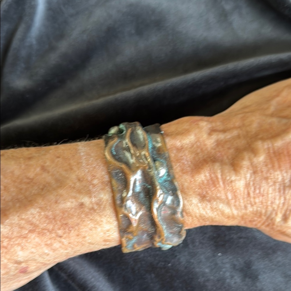 Unique Copper Cuff Bracelet